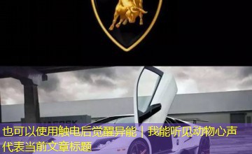 触电后觉醒异能|我能听见动物心声 触电后觉醒异能|我能听见动物心声